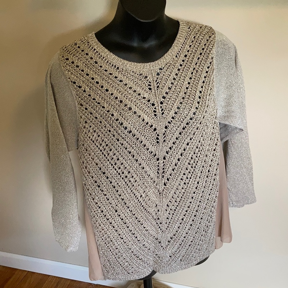 INC International Concepts Metallic Sweater